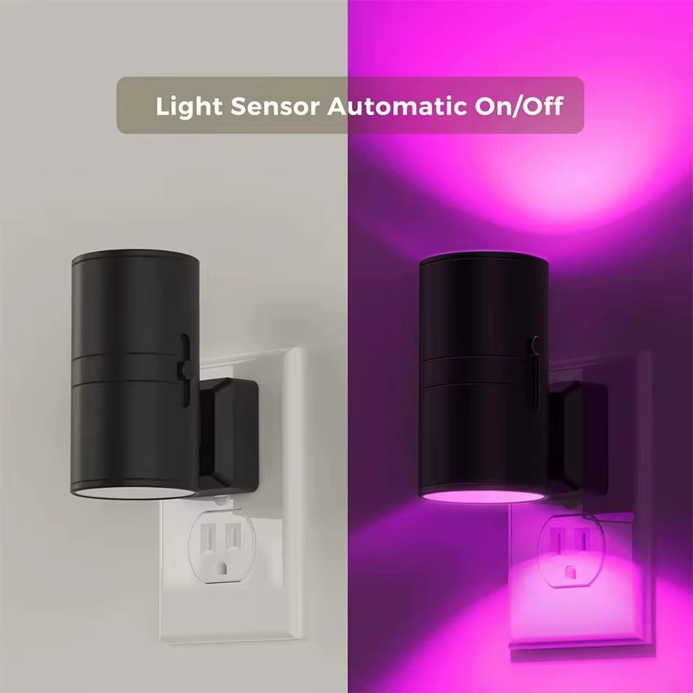 Night Light Plug into Wall RGB/3 Color Dimmable Portable Socket LED Night Light EU Plug-In Bedside Lamp Room Corridor Home Decor