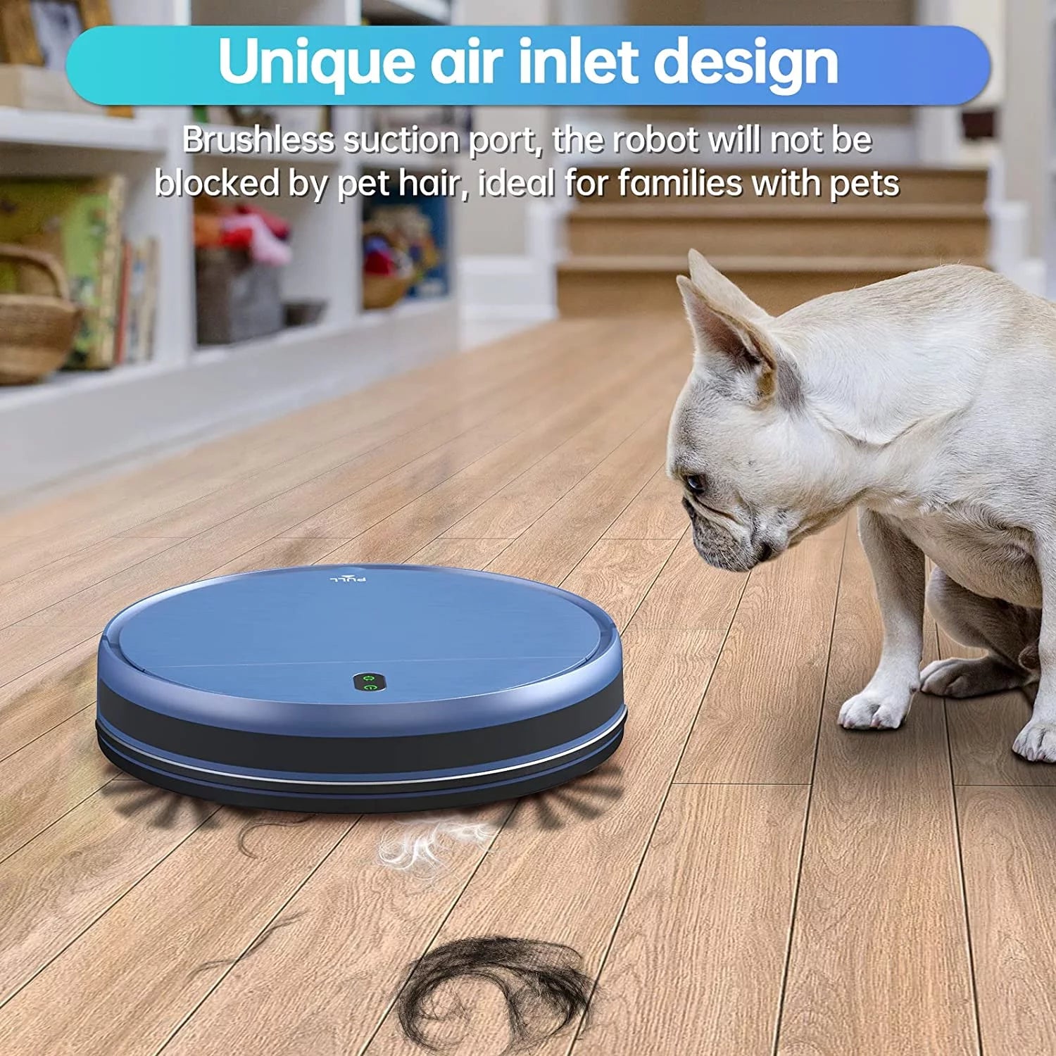 BR151 Robot Vacuum Cleaner, Robot Vacuum and Mop Combo Compatible with Alexa, Blue