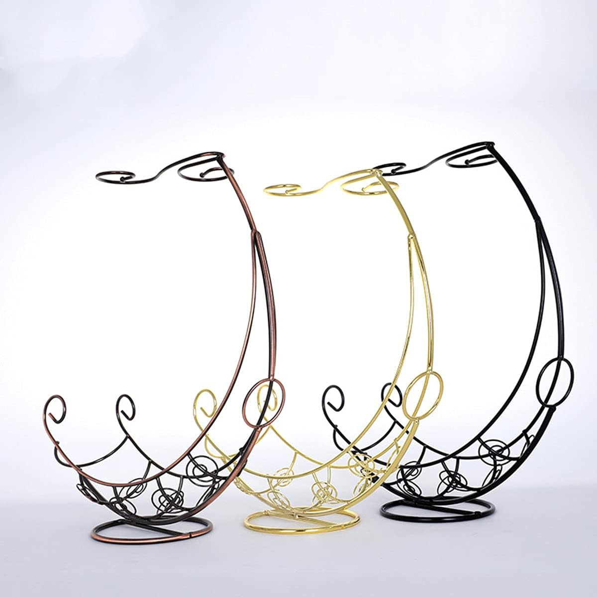 Moon Ship Stainless Steel Wine Rack - Elegant Bottle Holder for Stylish Home Decor and Unique Gift Idea